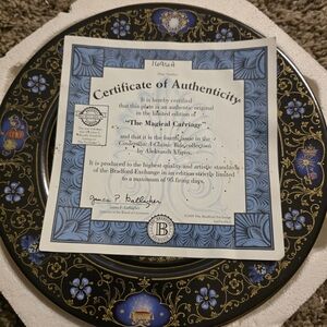 The Bradford Exchange Royal Blue and Gold Plate